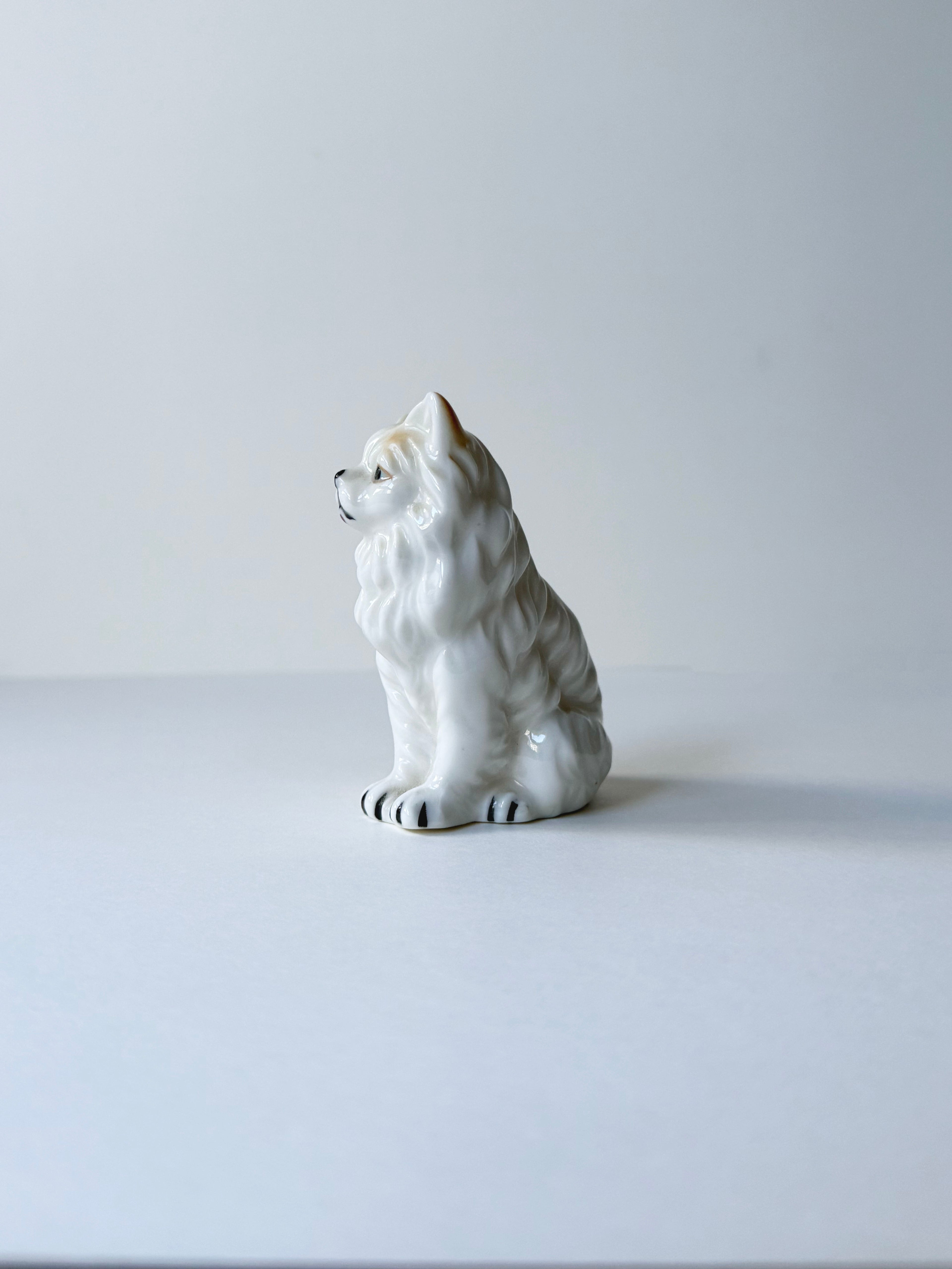 Vintage ceramic figurine｜長毛波斯陶瓷貓貓