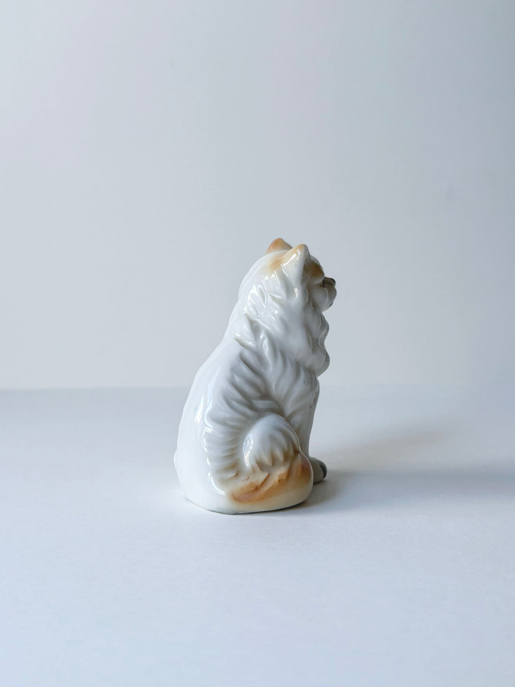 Vintage ceramic figurine｜長毛波斯陶瓷貓貓