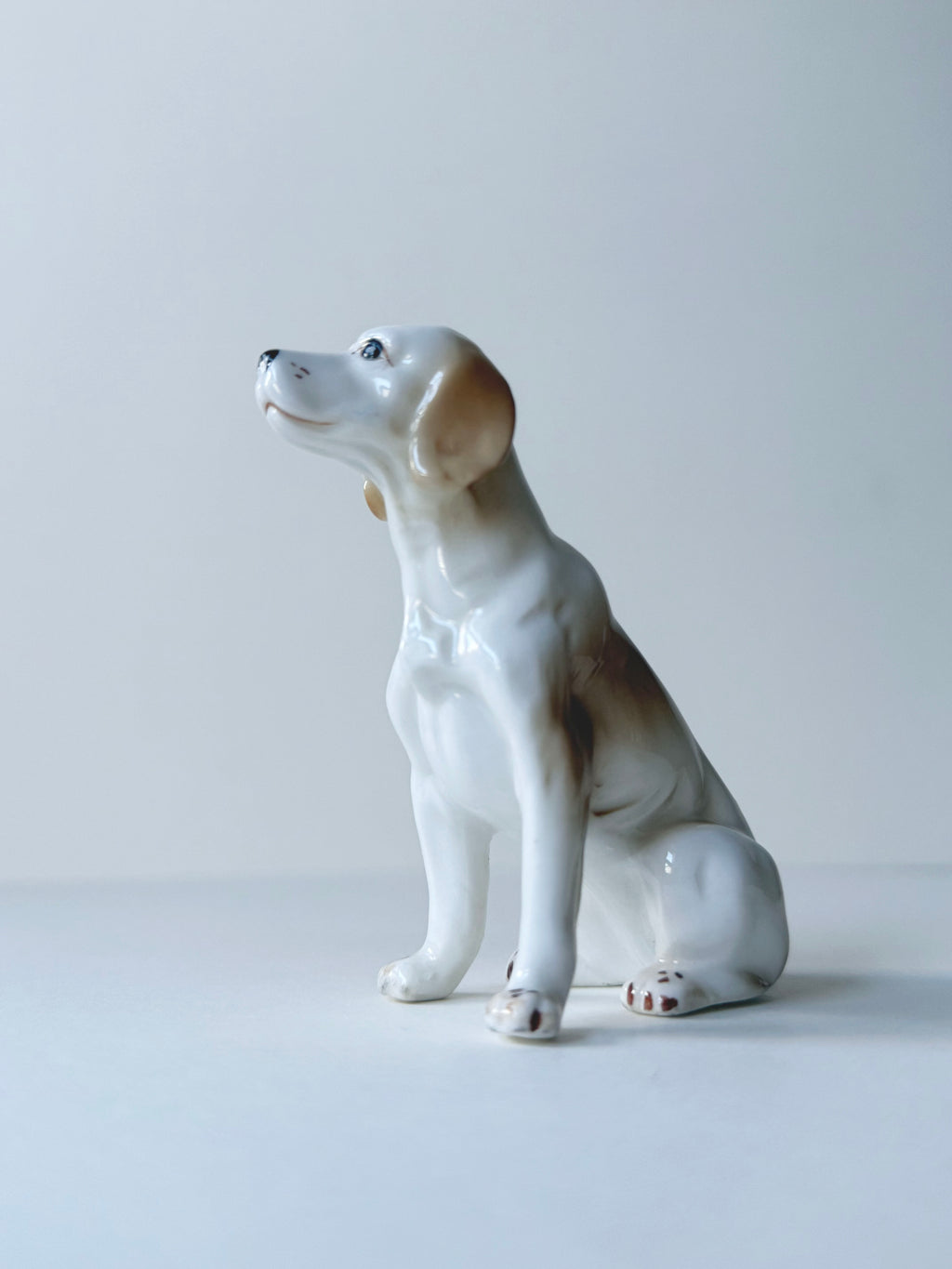 Vintage ceramic figurine｜陶瓷聰明狗狗