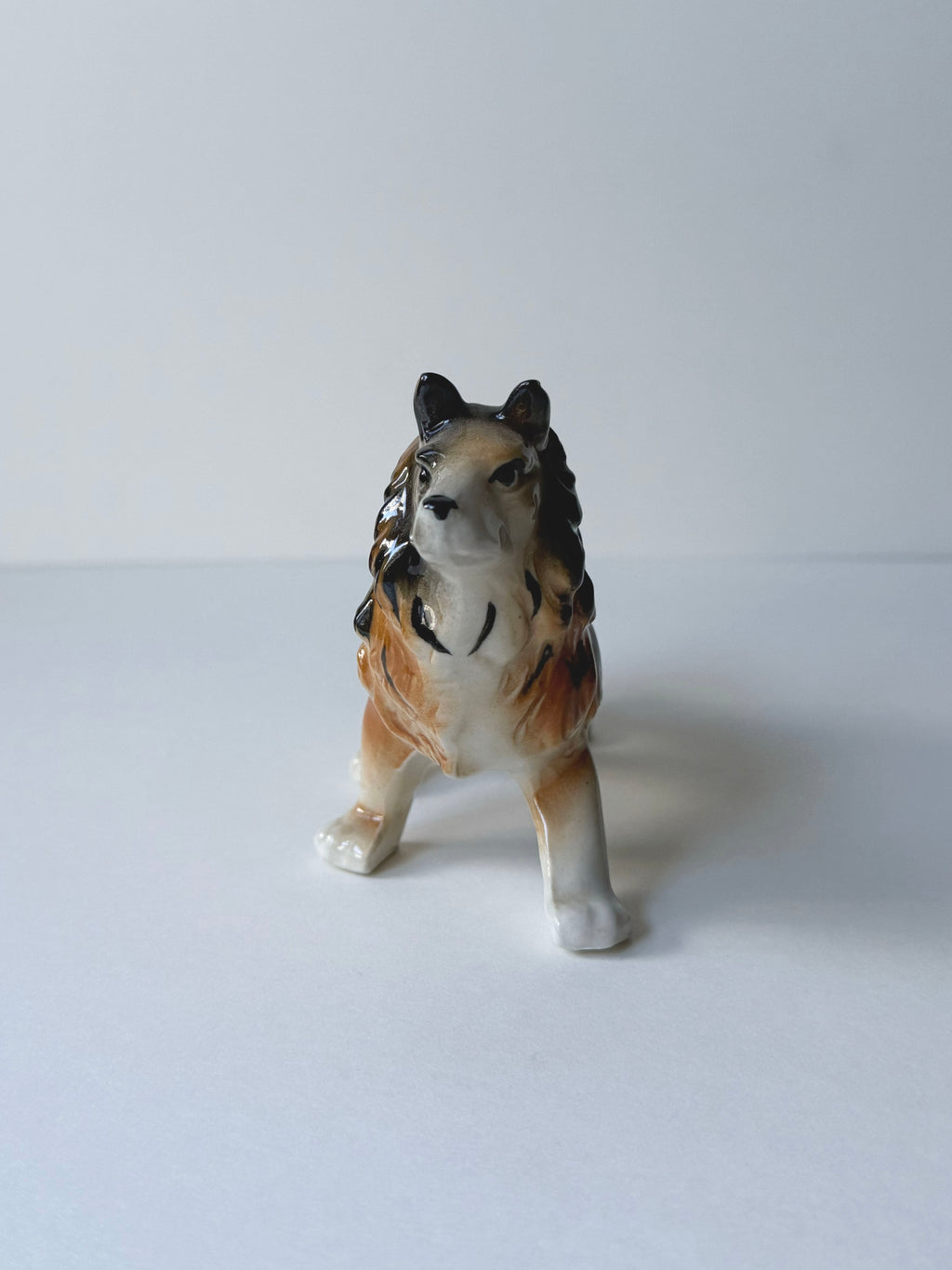 Vintage ceramic figurine｜靈犬萊西陶瓷狗狗