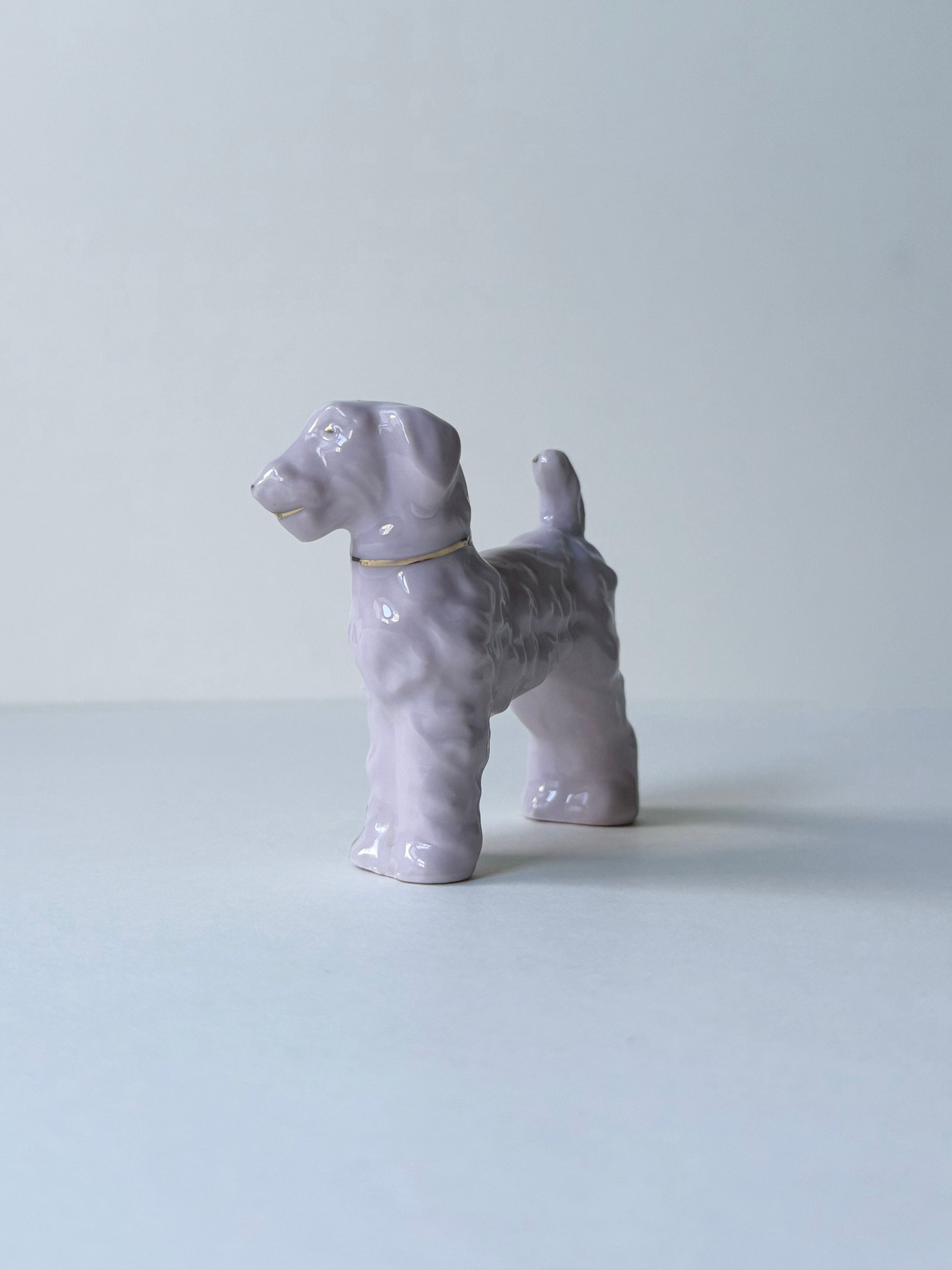 Vintage ceramic figurine｜日本抽象陶瓷狗狗