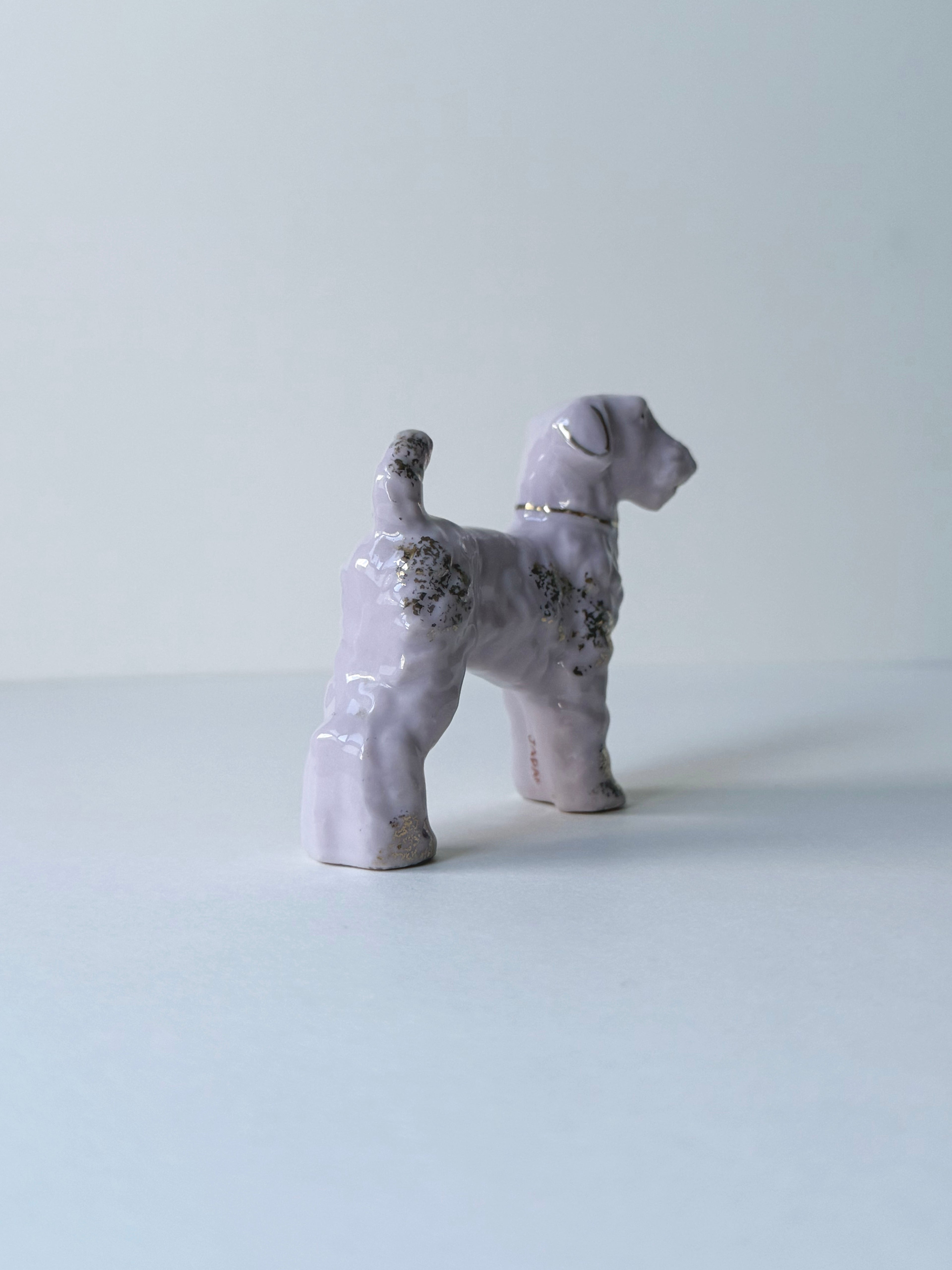 Vintage ceramic figurine｜日本抽象陶瓷狗狗