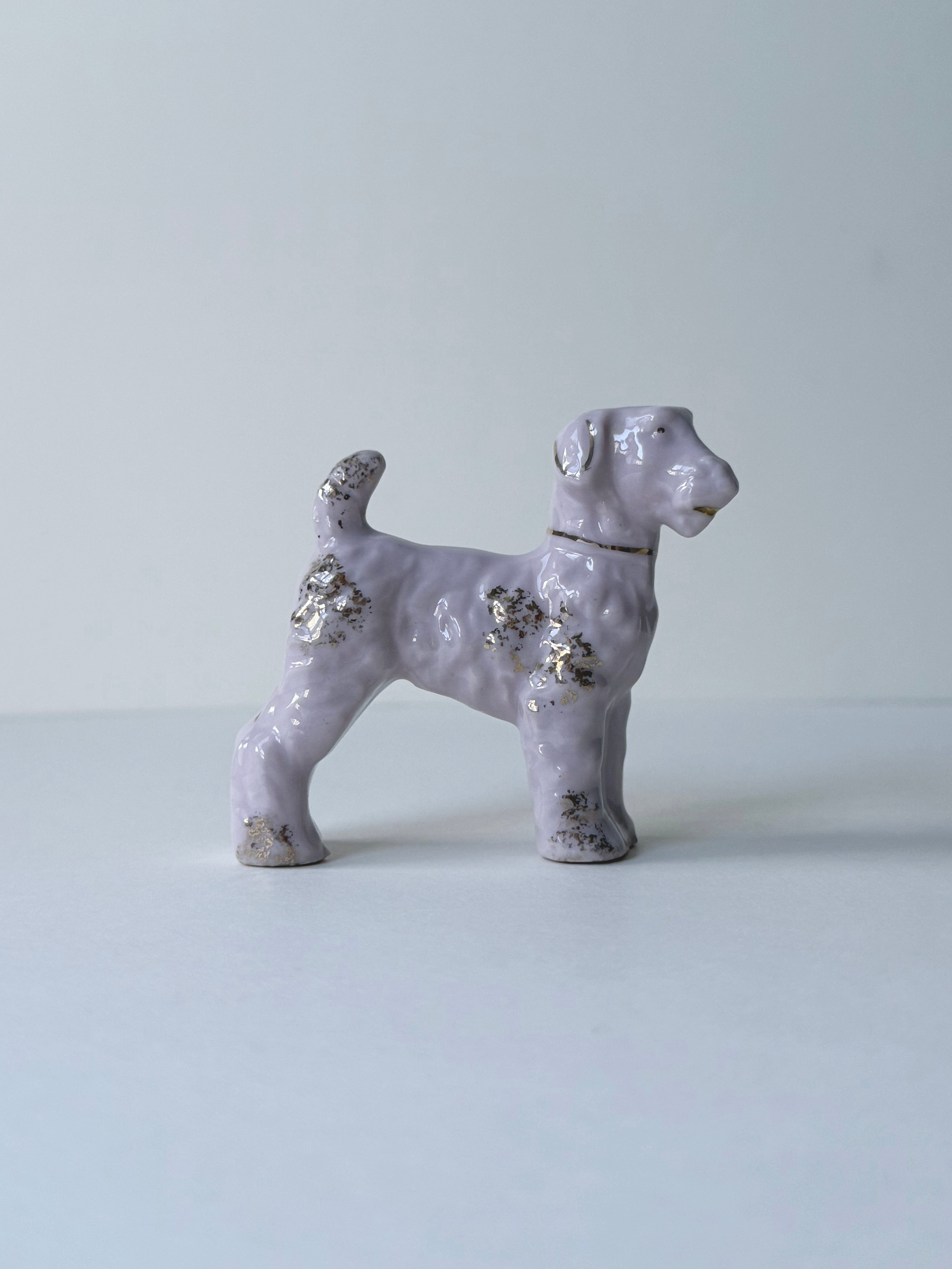 Vintage ceramic figurine｜日本抽象陶瓷狗狗