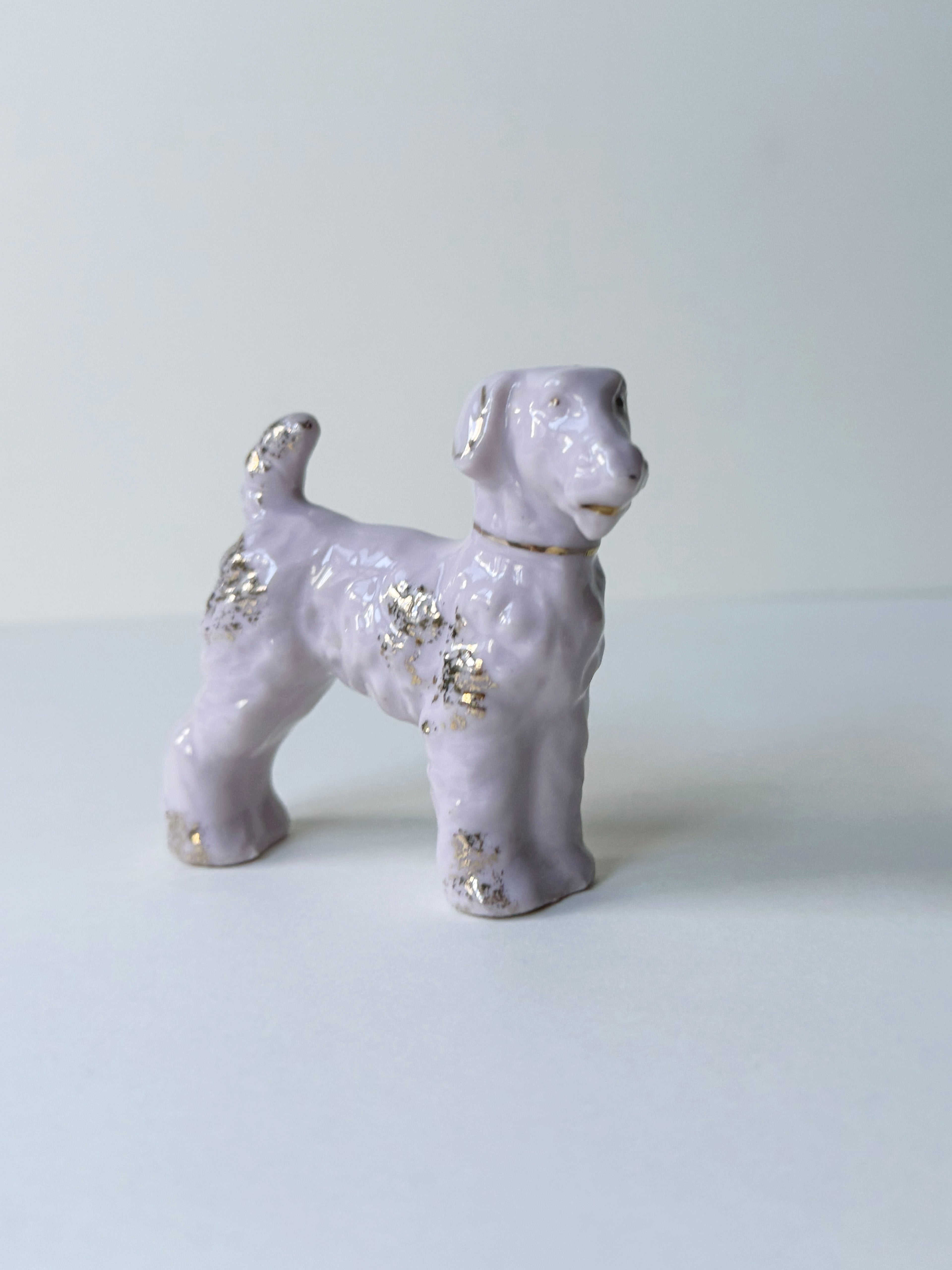 Vintage ceramic figurine｜日本抽象陶瓷狗狗